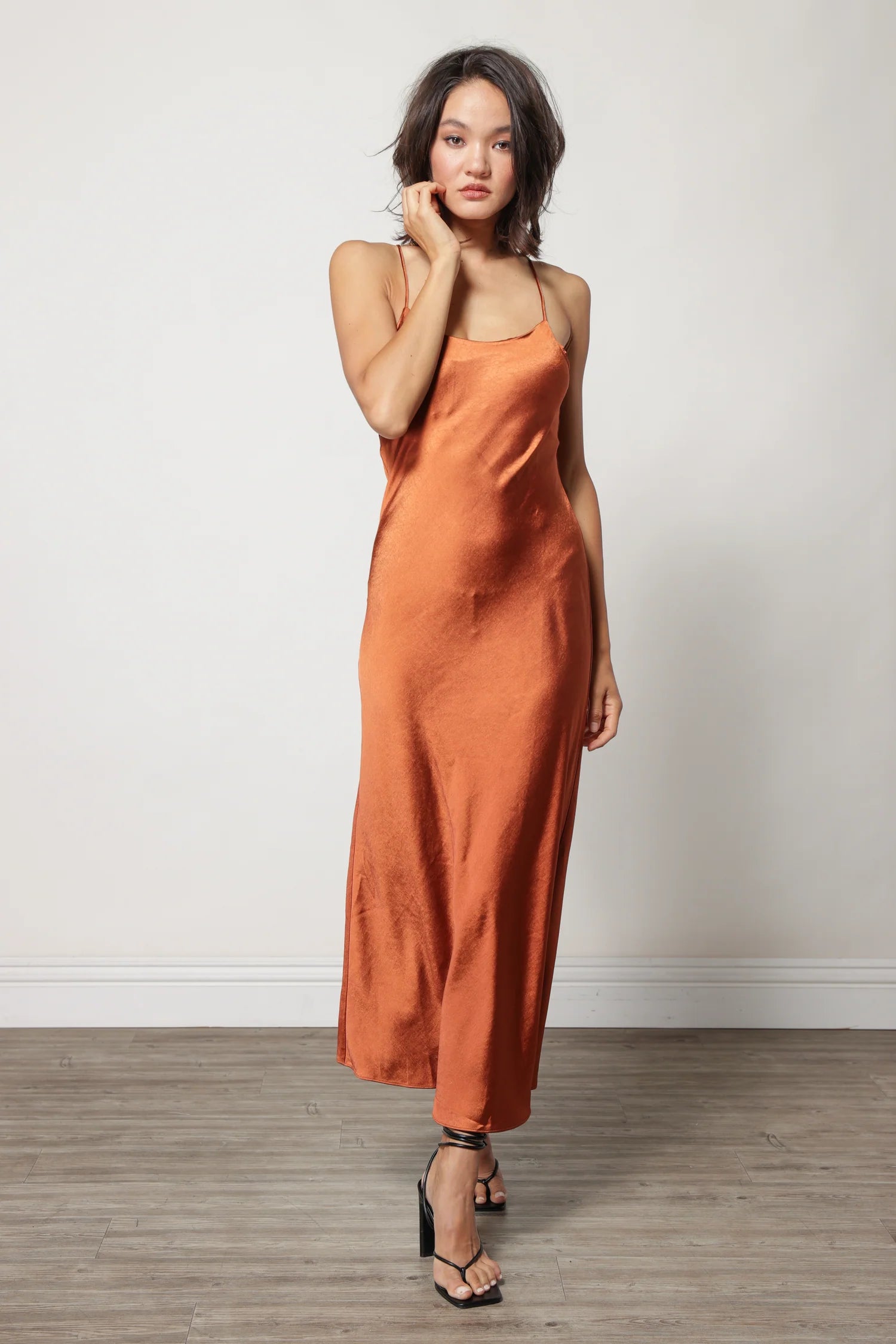 Bow-Tie DressMakena Midi Dress - Rust