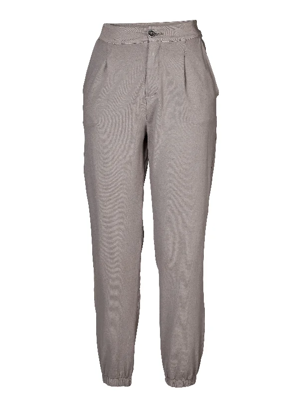 women's drawstring pantsVILMA trousers - Grey