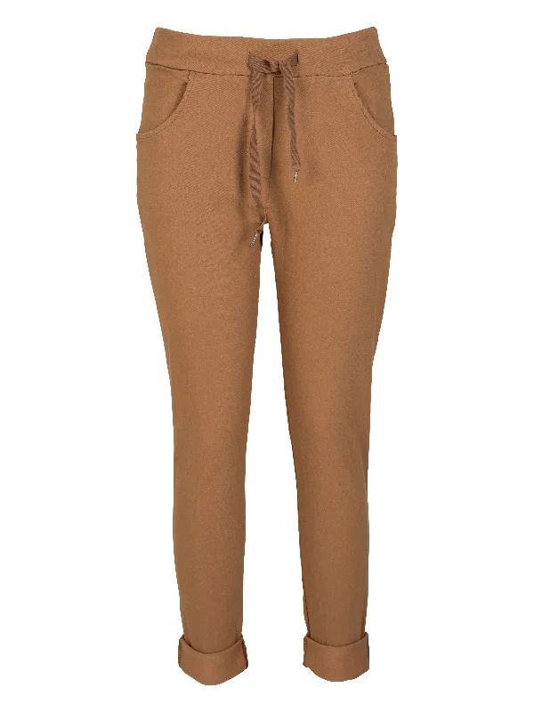 women's distressed pantsCARMEN VAN trousers - Sand