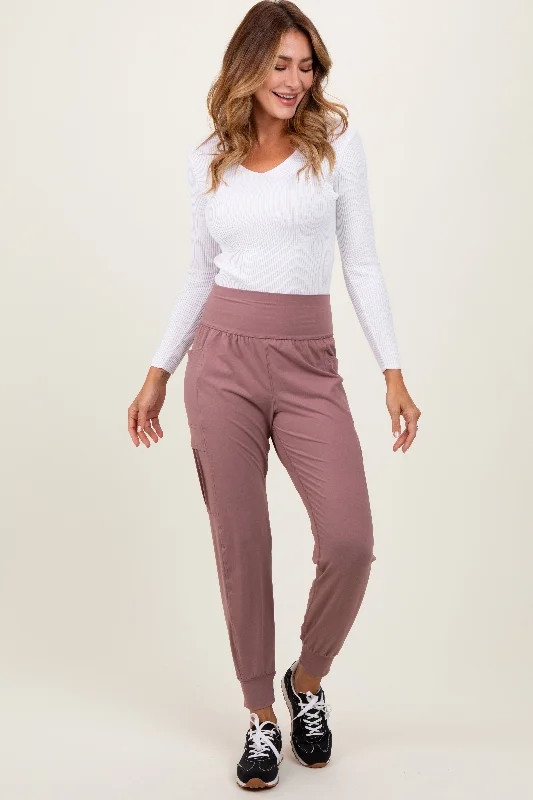 women's cargo pantsMauve Cargo Pocket Jogger