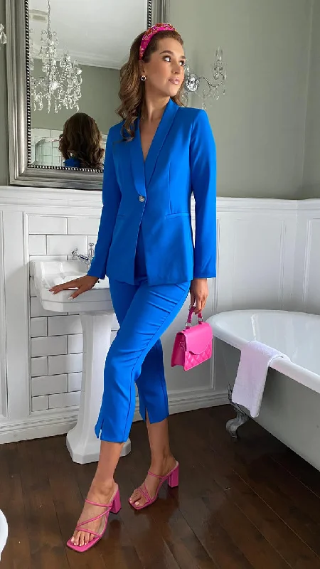 women's timeless pantsZayna Cobalt Blue Suit Trousers