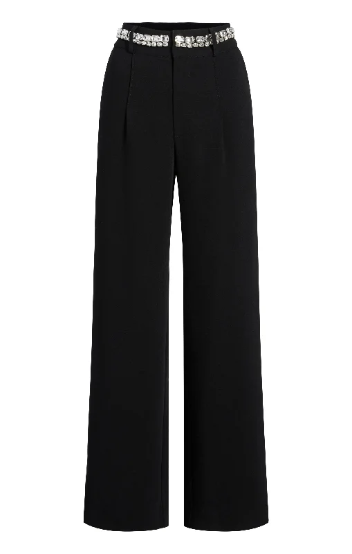 women's satin pantsRhinestone Chain Genna Pant