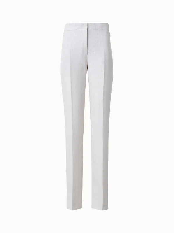 women's bootcut pantsStraight Leg Linen Pants