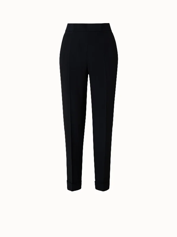 women's sweatpantsViscose Crêpe Tapered Pants