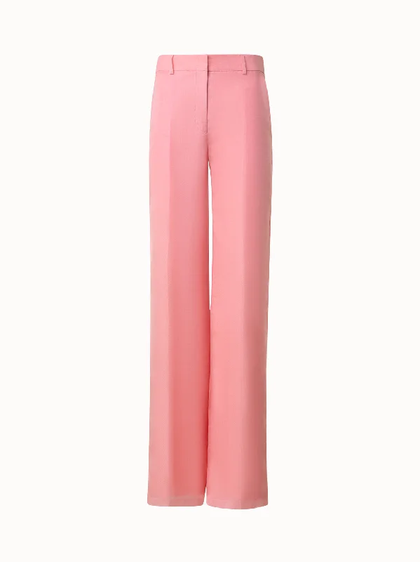 women's skiing pantsWide Leg Silk Pants