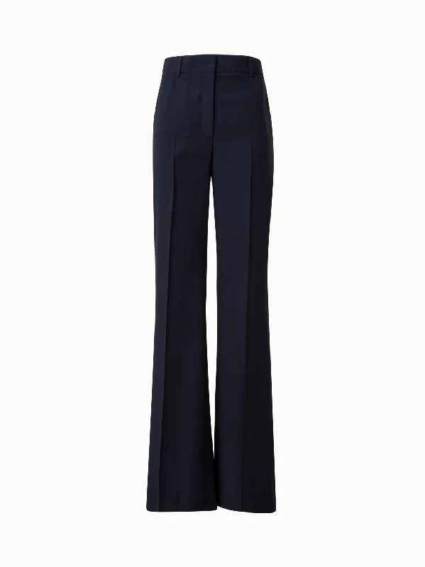 women's classic pantsaWide Straight Leg Pants in Cool Wool