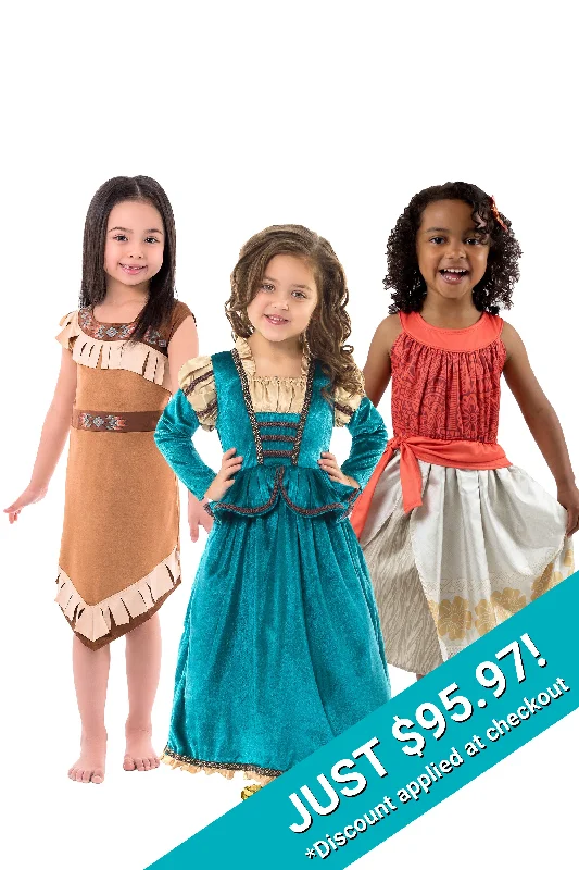 women's stretchy dresses**Adventurous Princess Set**