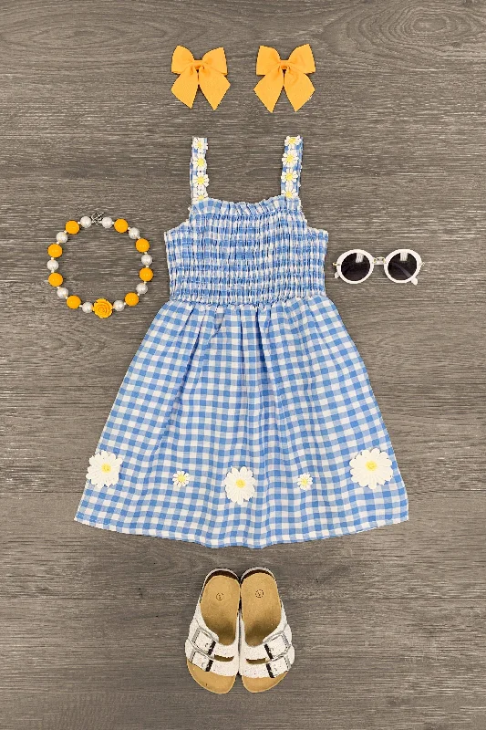 women's fair-trade dressesBlue Daisy Gingham Dress