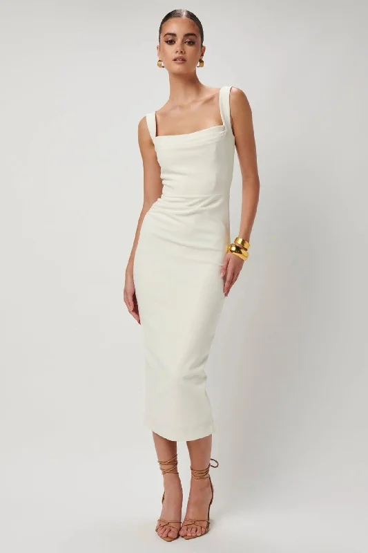 women's solid color dressesMarbella Dress - Ivory