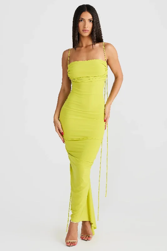 Sequined DressOlivia Dress - Chartreuse