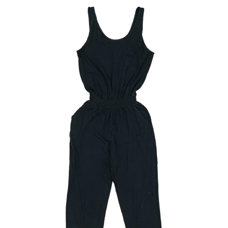 women's jumpsuits for yogaBLACK JUMPSUIT by AERIE Size:S