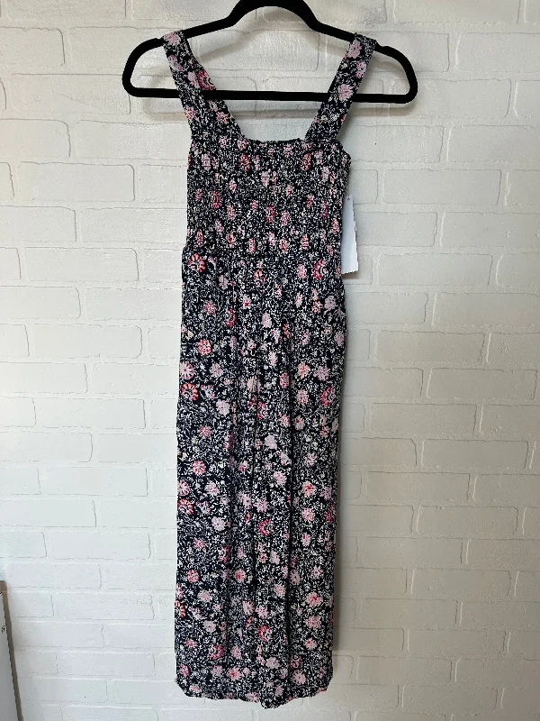 women's jumpsuits for effortless eleganceBlack & Pink Jumpsuit Loft, Size Xs