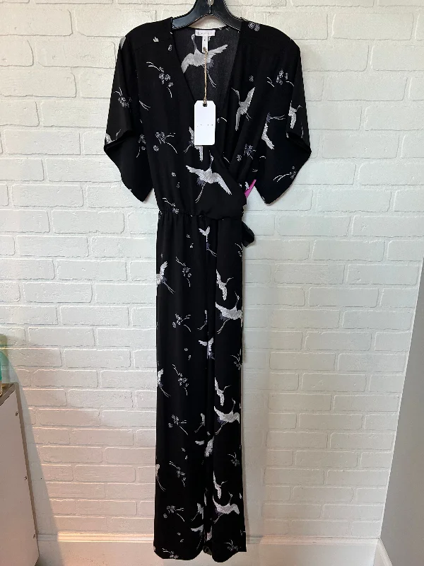 women's jumpsuits with cinched waistsBlack & White Jumpsuit Leith, Size M