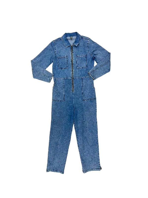 women's jumpsuits for business meetingsBlue Denim Jumpsuit Wild Fable, Size M