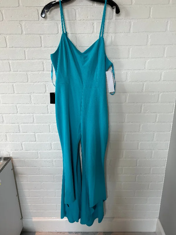 women's jumpsuits for hourglass figuresBlue Jumpsuit Bebe, Size L