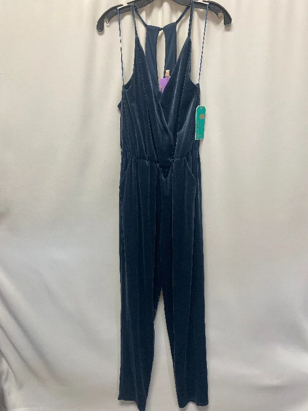 women's jumpsuits with bow tiesBlue Jumpsuit Gianni Bini, Size L