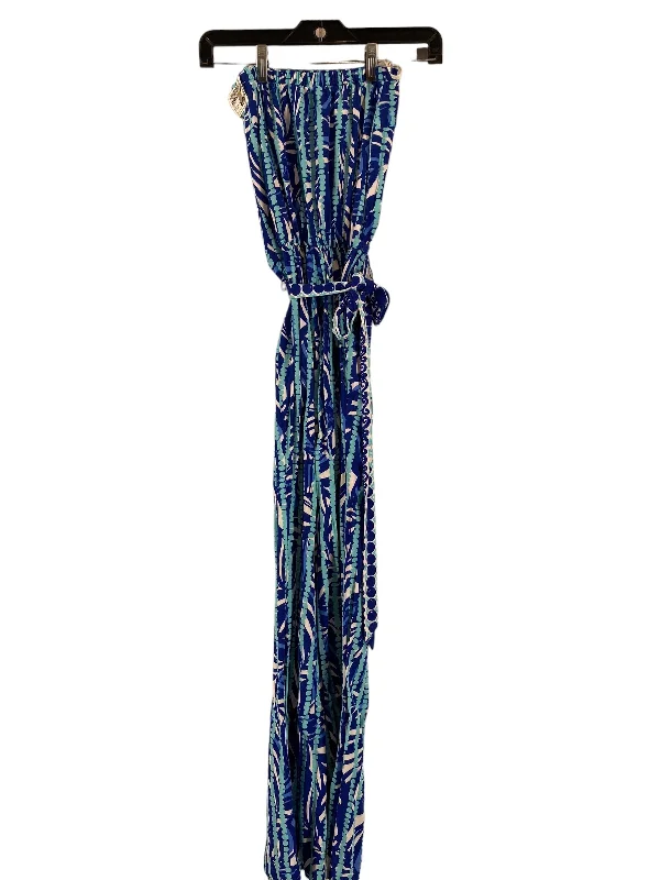 women's jumpsuits for yogaBlue Jumpsuit Lilly Pulitzer, Size Xxs