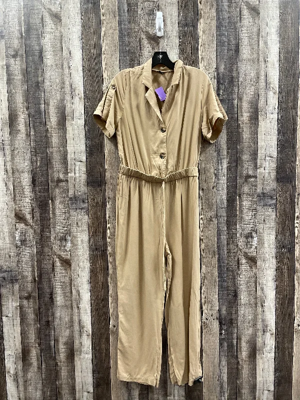 women's jumpsuits for statement fashionBrown Jumpsuit Shein, Size L