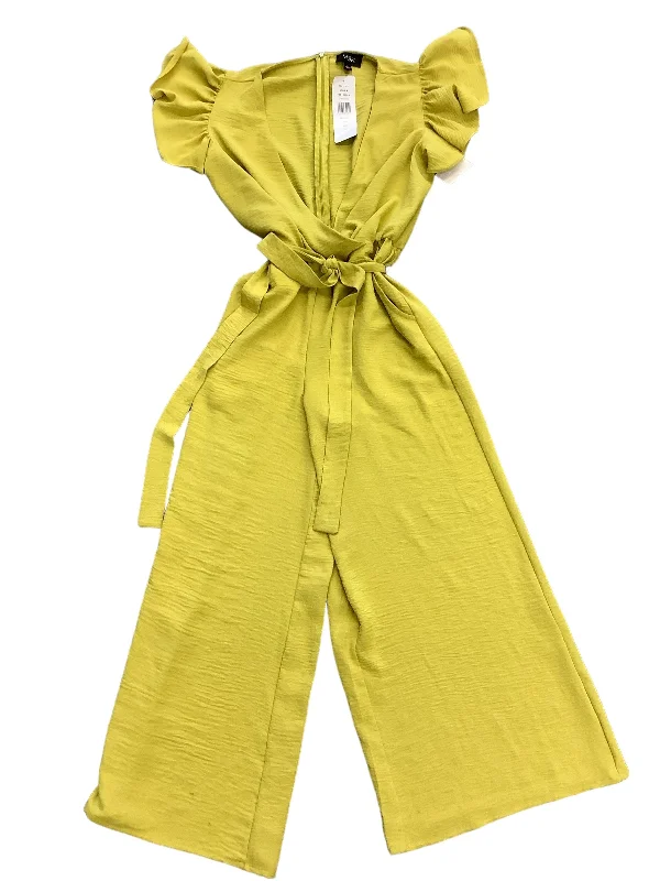 women's jumpsuits with neon colorsChartreuse Jumpsuit Msk, Size S