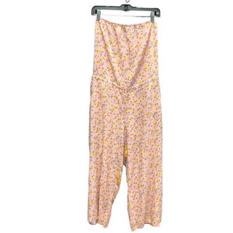 women's jumpsuits made of velvetFloral Print Jumpsuit Aakaa, Size M