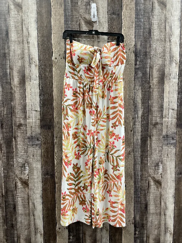 women's jumpsuits for everyday wearFloral Print Jumpsuit No Boundaries, Size Xl