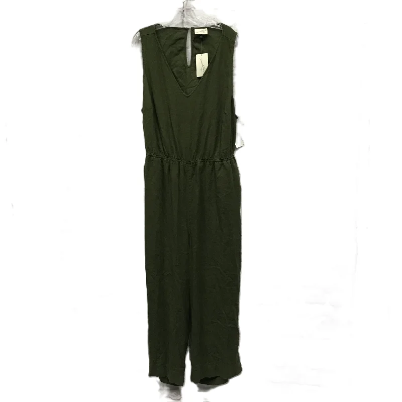 women's jumpsuits with buttonsGreen Jumpsuit By Universal Thread, Size: 1x