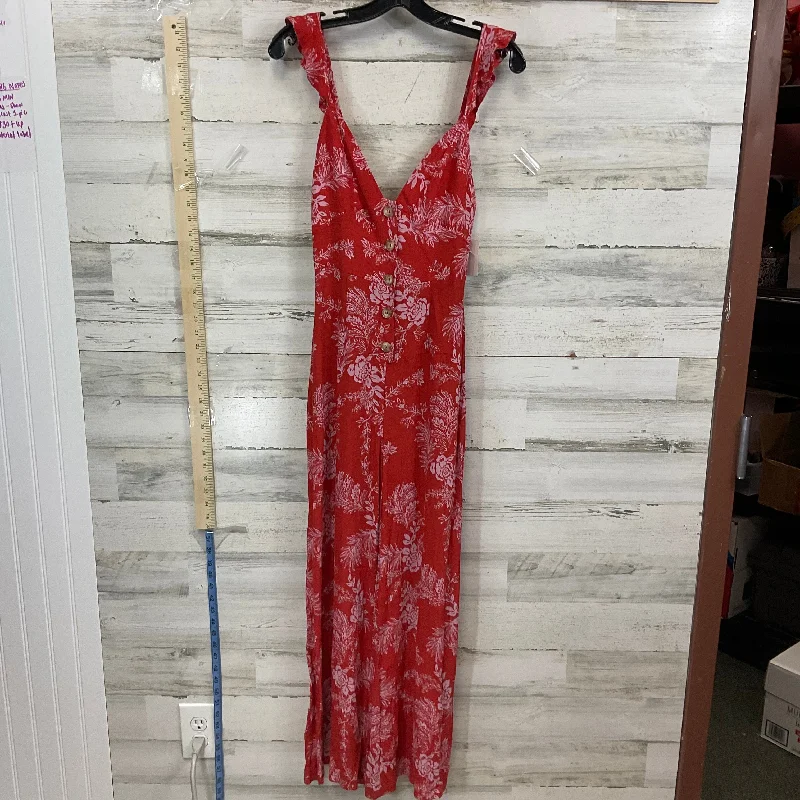 women's dressy jumpsuitsRed Jumpsuit Free People, Size Xs