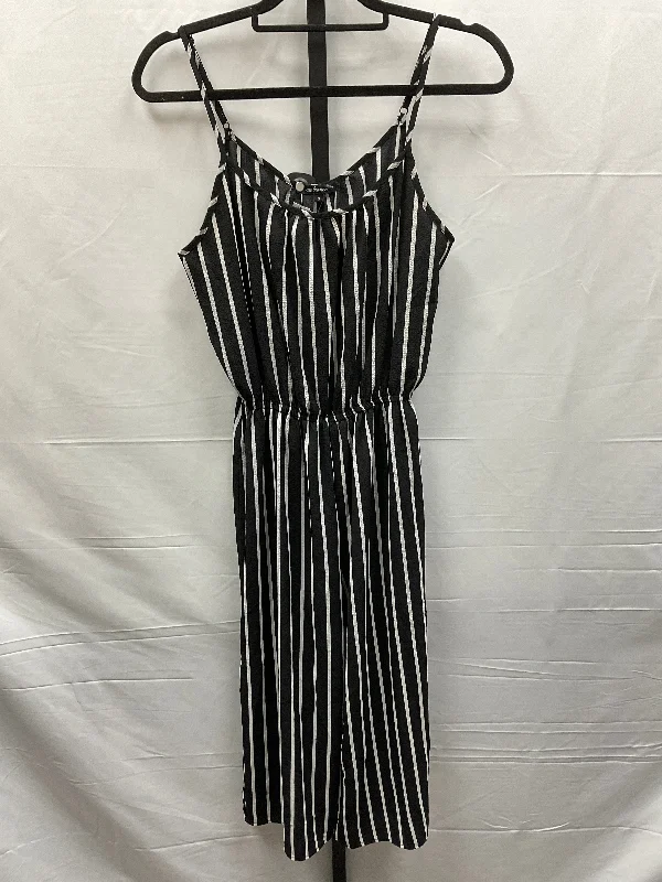 women's retro jumpsuitsStriped Pattern Jumpsuit Ambiance Apparel, Size S