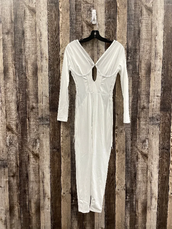 women's jumpsuits for tall womenWhite Jumpsuit Cmf, Size M