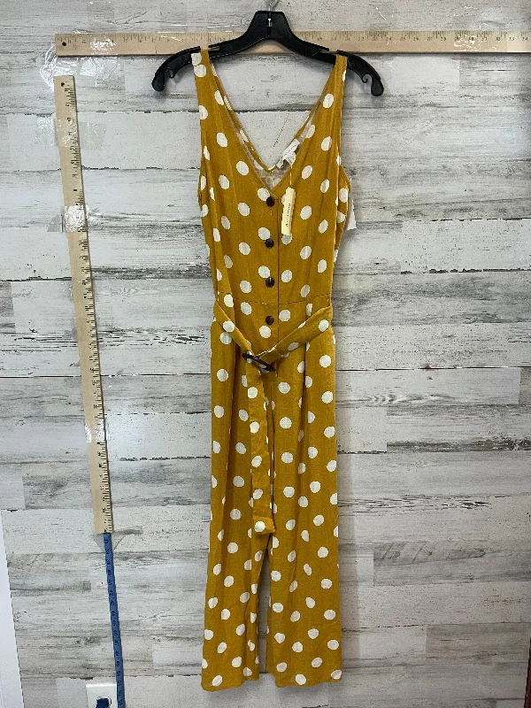 women's jumpsuits for petite womenYellow Jumpsuit Monteau, Size M