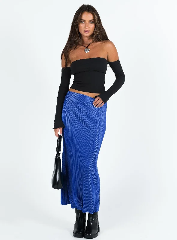 women's velvet mini skirtsDuke Midi Skirt Blue