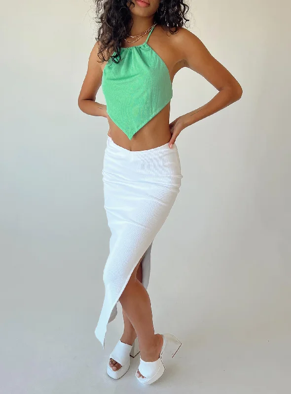 women's pencil skirtsAbigail Midi Skirt White