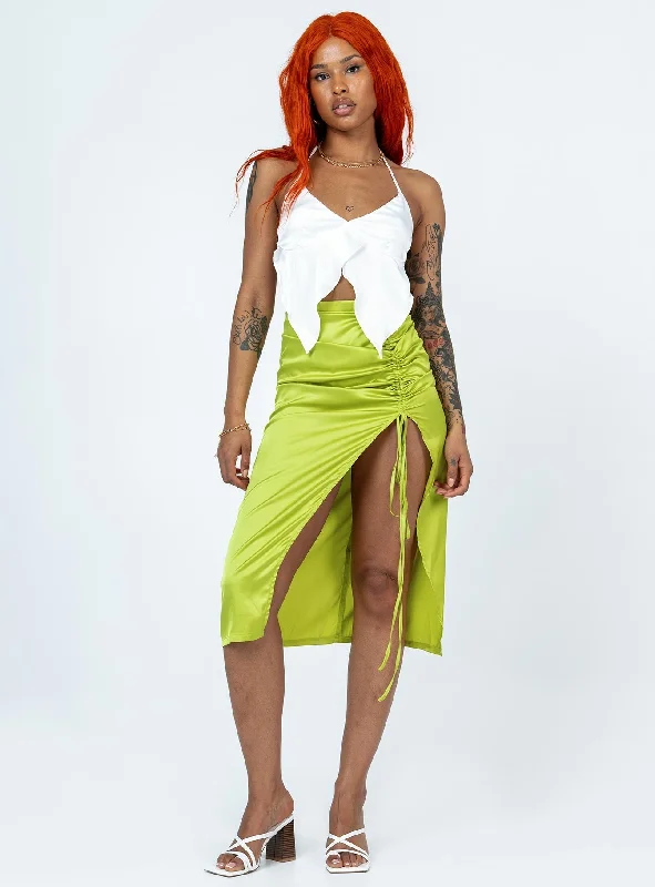 women's maxi skirtsSiesta Midi Skirt Green