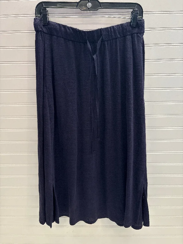 women's chiffon maxi skirtsSkirt Midi By Eileen Fisher In Blue, Size: Xs