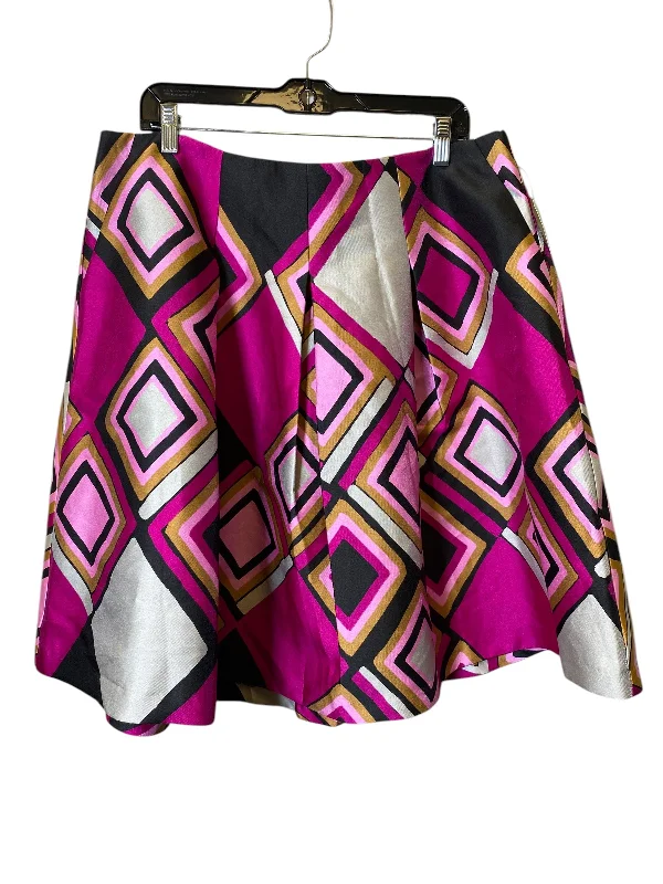 women's velvet skirtsSkirt Midi By Lane Bryant In Pink & Purple, Size: 18