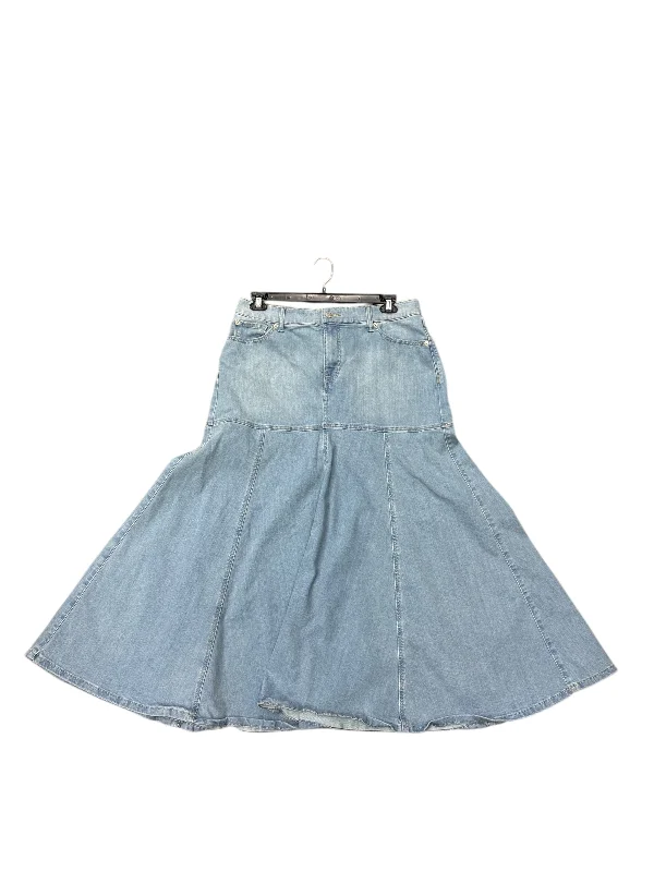 women's cotton skirtsSkirt Midi By Torrid In Blue Denim, Size: 12