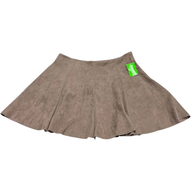 women's travel-friendly cocktail skirtsSkirt Mini & Short By Abbe Fine In Brown, Size: S