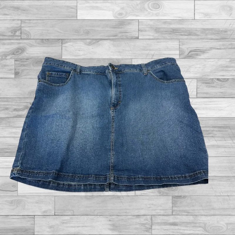 women's midi skirtsSkirt Mini & Short By Lee In Blue Denim, Size: 22