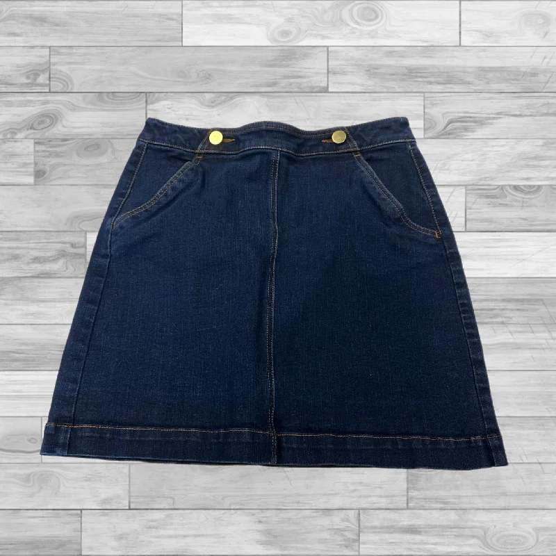 women's woven A-line skirts for summerSkirt Mini & Short By Loft In Blue Denim, Size: 4