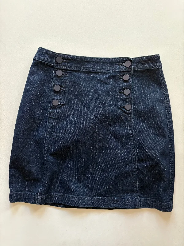 women's velvet skirtsSkirt Mini & Short By Loft In Blue, Size: 6