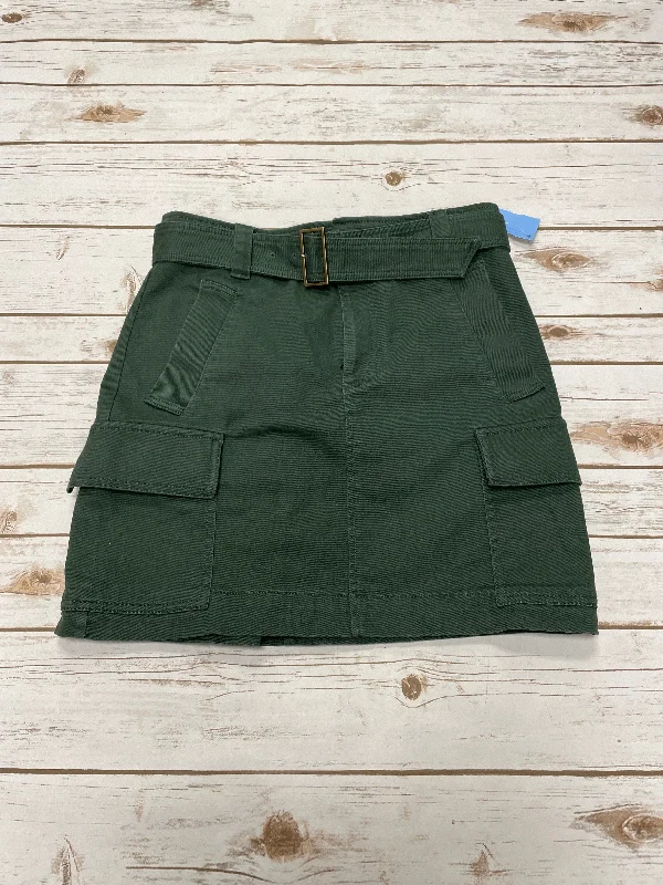 women's fair-trade solid-color skirtsSkirt Mini & Short By Loft In Green, Size: 2