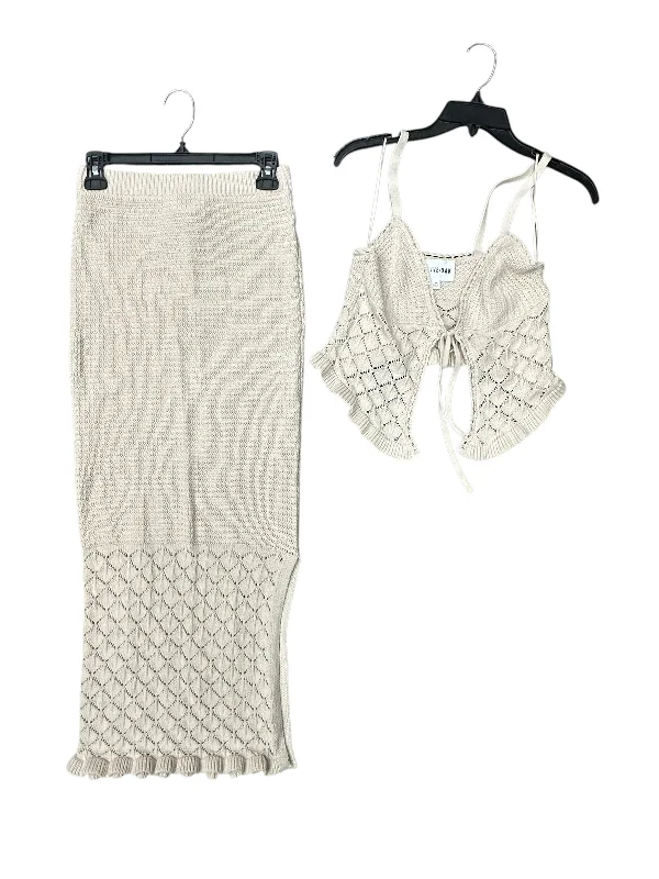 women's crochet maxi skirts for beach outingsSkirt Set 2pc By Olive And Oak In Cream, Size: 2